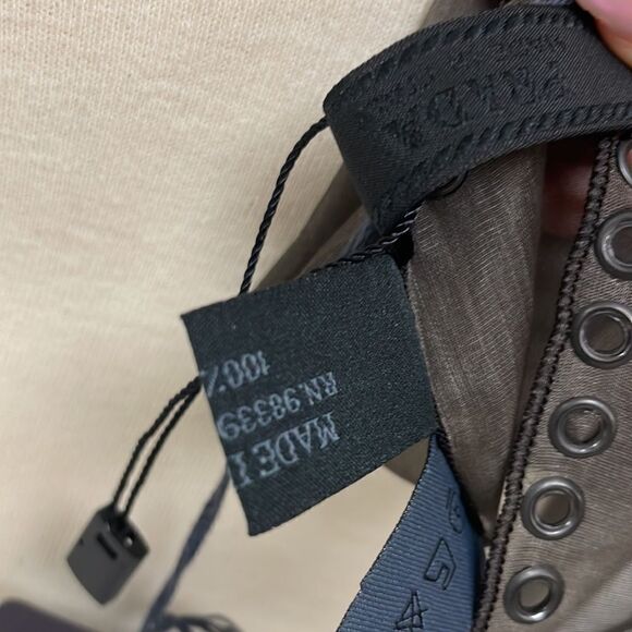 Prada Brown Embellished Scarf - Picture 3 of 7